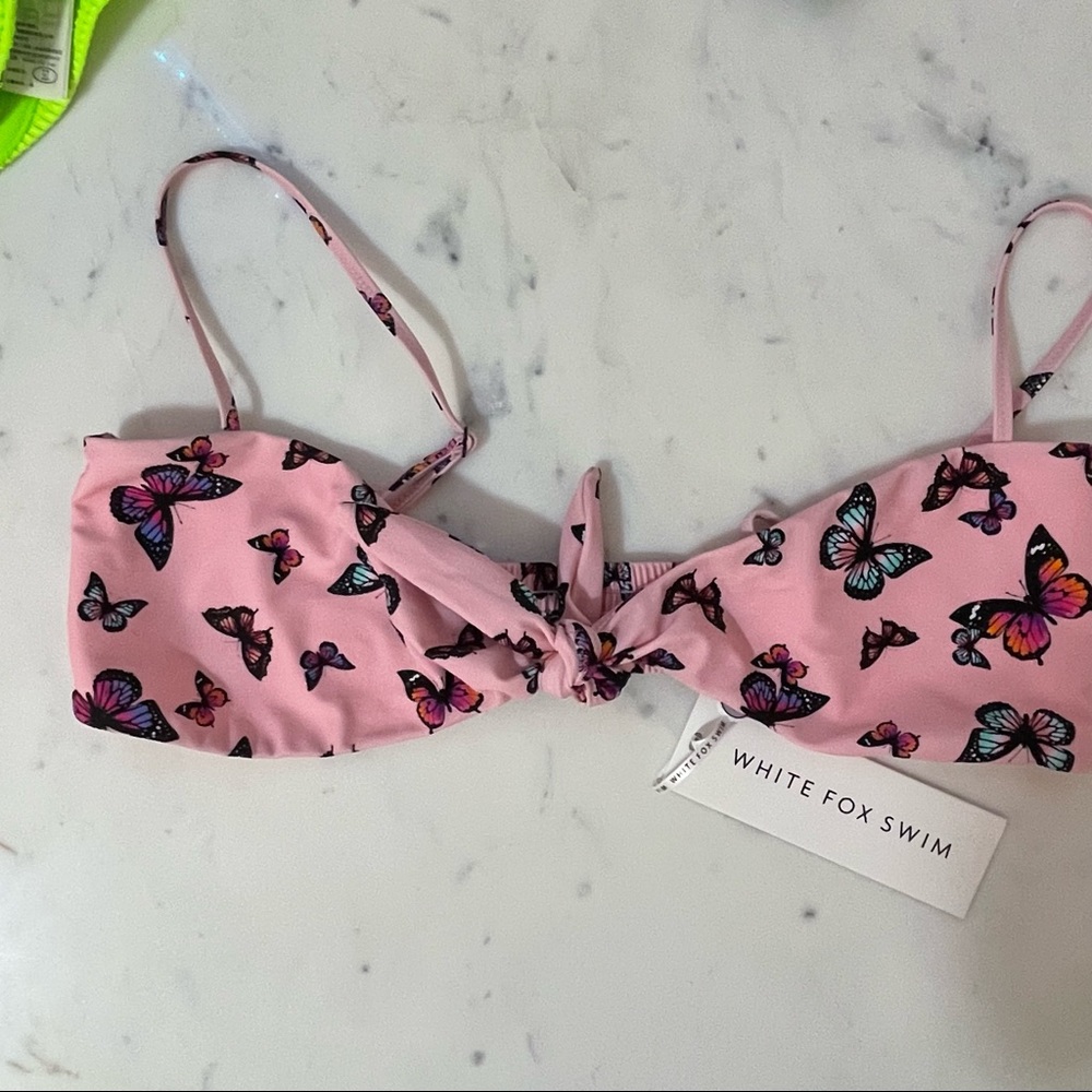 White Fox Swim bikini top